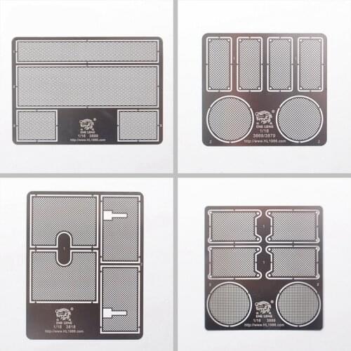 Henglong Tiger/Black Panther G/Cheetah/Tiger King 99A Tank Model Steel Mesh Metal Protective Net Explosion-proof Etched Sheet