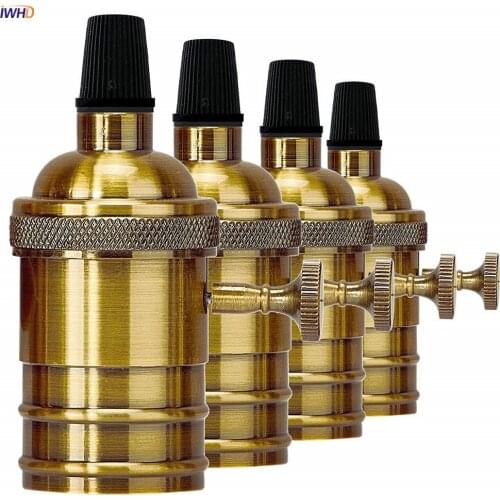 IWHD E27 Socket Lamp Holder LED Base Industrial Style Douille E27 Bulb Holder Retro Fitting E27 LED Base For Homekit Lamp Socket
