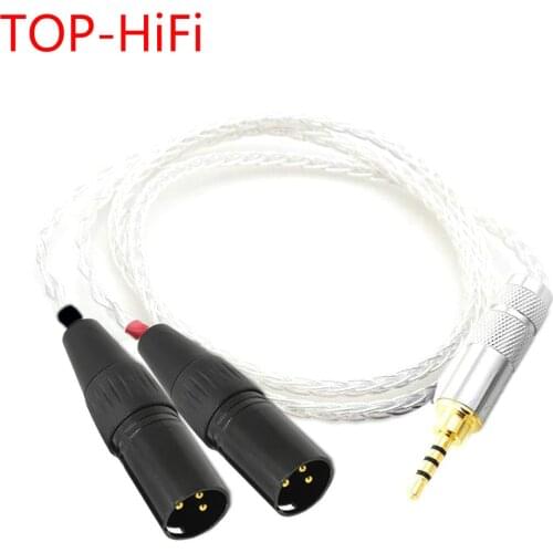 TOP-HiFi 2.5mm TRRS Balanced Male to 2 XLR Male Cable Hi-End Cable for Astell&Kern AK100II AK120II AK240 AK380 AK320 DP-X