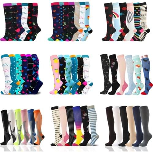 Dropship Unisex Compression Socks Fit For Varicose Veins Football Socks Dozen Outdoor Sport Nursing Hiking Running Fitness Socks