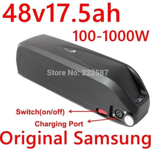 48V 17.5Ah with Samsung cell Hailong 500W 750W 1000W Battery electronic bicycle lithium ion battery with USB Free duty