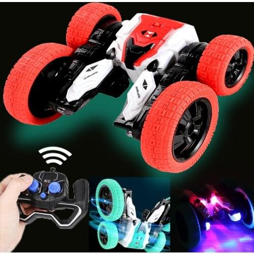 Rotary Dumper Stunt Remote Control Cars Toy Rollover Twist Fast Rc Car Off Road Double Side Electric Children Kids Toys for Boys