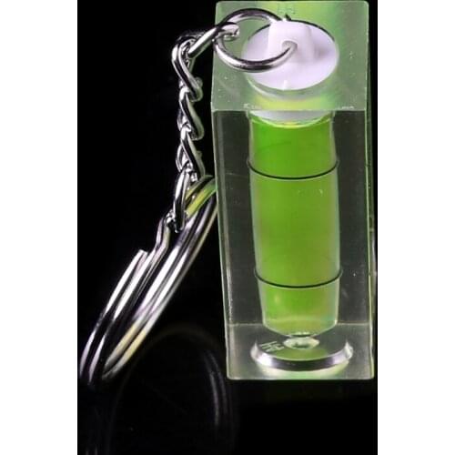 Mini Square Level Key Ring Key Chain Tool Gadget Photo Wall Hanging TV