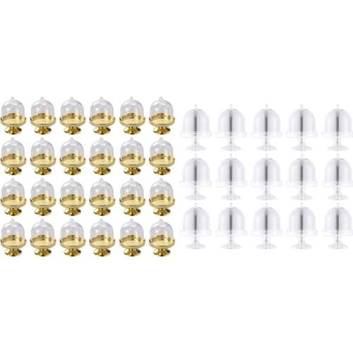 Mini Cake Stand-Mini Cake Pan with Stand and Dome Cover, 24 Single Cup Cake Stand Mini Dessert Pan