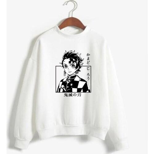 Demon Slayer Japan Anime Print Unisex Kamado Tanjirou Pullovers Hoodie Loose Hip Hop Sweatshirt Streetwear Harajuku Men Hoodie