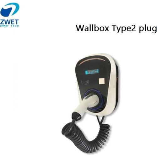 7.2KW 32A Wallbox Wall Mounted EV Charger Station Electric vehicle Type 2 Type1Car Charging Pile with 5 Meter Cable