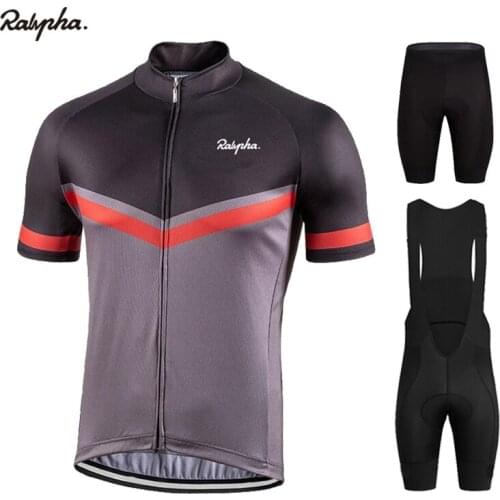 2021 New Ralvpha Cycling Clothing Short Sleeve Sets Quick Dry Bicycle Clothing Summer Men New Cycling Jersey Set MTB Bike Suits