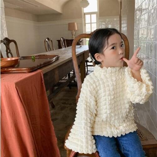 2021 New Girls Boys Sweatshirt Fashion Cotton Full sleeve Autumn Kids Sweatshirt 1-7t MY827