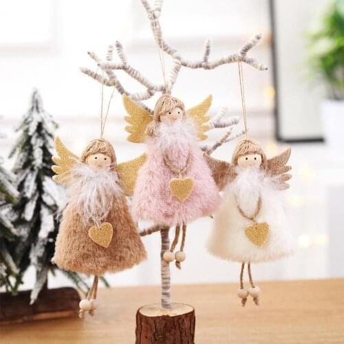 2020 New Year Latest Christmas Angel Dolls Cute Xmas Tree Ornament Noel Deco Christmas Decoration for Home Navidad 2019 Kid Gift