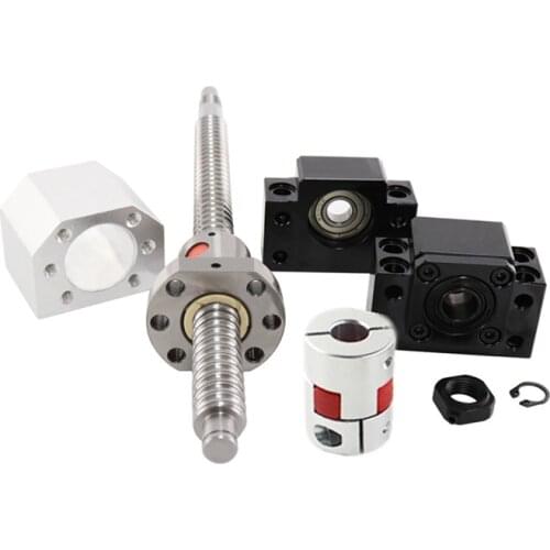 NEW SFU1605 set : SFU1605 rolled screw C7 with end machined + 1605 ball nut + nut housing+BK/BF12 end support + coupler RM1605