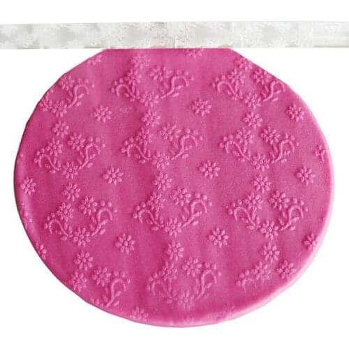 Transparent Embossing Rolling Pins Texture Embossing Acrylic Fondant Cake Decorating Rolling Pin Pastry Tools