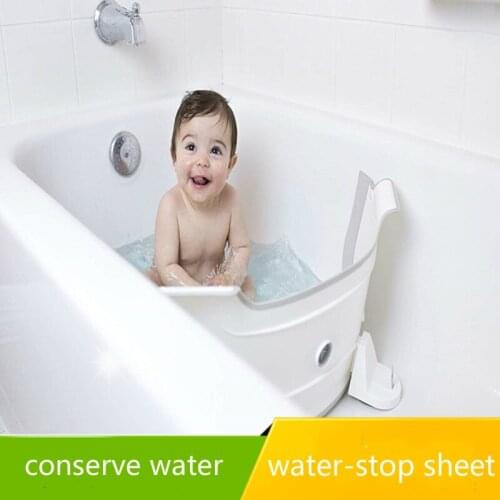 Adjustable Bathtub Partition Flap Baby Clapboard for Bath Tub Water-saving Barrier Bath Kids Separation Plate Bath Accessories