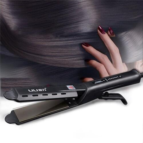 Hair Straightener Four-gear temperature adjustment Ceramic Tourmaline Fast Heating Wet And Dry Hair Straightening Iron