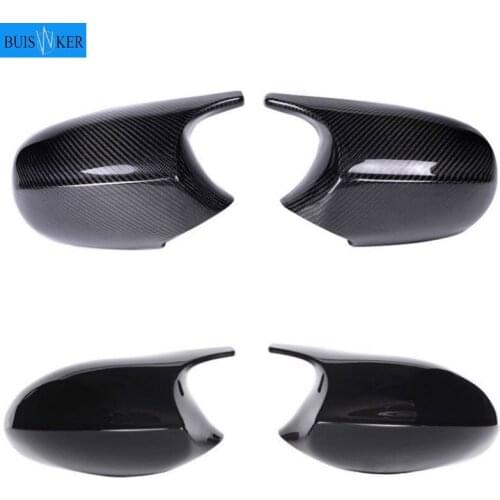 2PCS Real Carbon Fiber/ABS Mirror Cover E90 Car Rearview Mirror Cap Cover Direct Replace For BMW E90 E91 08-11 E92 E93 10-13 LCI