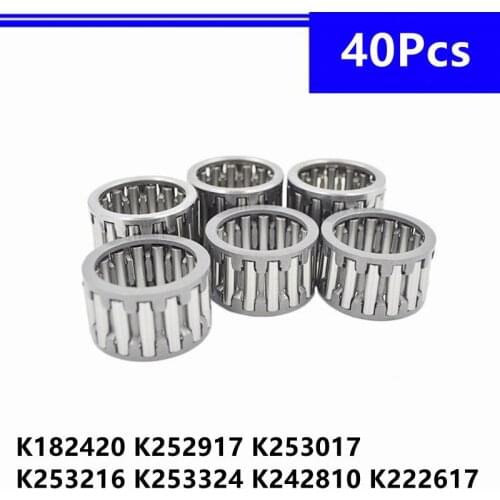 40pcs K182420 K252917 K253017 K253216 K253324 K242810 K222617 Radial Needle Roller Cage Assemblies Bearing