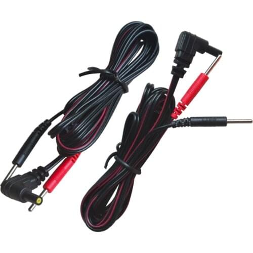 5Pcs/pack Replacement Electrode Lead Wires Connect Cables Pin 2mm For TENS 7000 And TENS Electronic Therapy Massage Machines