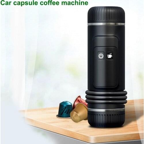80ml Mini Espresso Portable Coffee Maker Semi-Automatic Espresso Coffee Maker Car Outdoor Rechargeable Capsule Coffee Machine