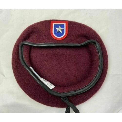 Us Army 82nd Airborne Division Wool Beret One Star Brigadier General Rank Hat Military Store