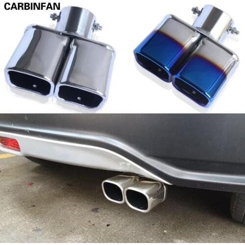 Car Cover Styling Muffler Tail Pipe outlet Dedicate Stainless Steel Exhaust Tip For Honda HRV HR-V Vezel 2014 2015 2016 2017