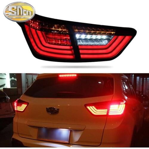 Car LED Taillight Tail Light For Hyundai Creta IX25 2014 - 2020 Rear Running Light + Brake Lamp + Reverse + Dynamic Turn Signal