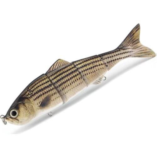 Four section minnow lure Swimbait 120mm/17g Fishing lure Hard Jointed Bass Fishing Lures hard plastic bait mult jointed swimbait