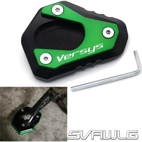For KAWASAKI Versys 1000 Versys1000 Motorcycle CNC Kickstand Foot Side Stand Extension Plate Enlarge