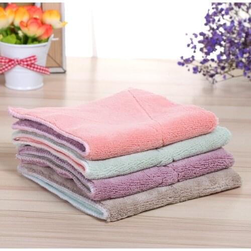 Kitchen Towel Easy To Clean Double-sided Two-color Dishwashing Rag Home Kitchen Special Oil-free Dish Cloth