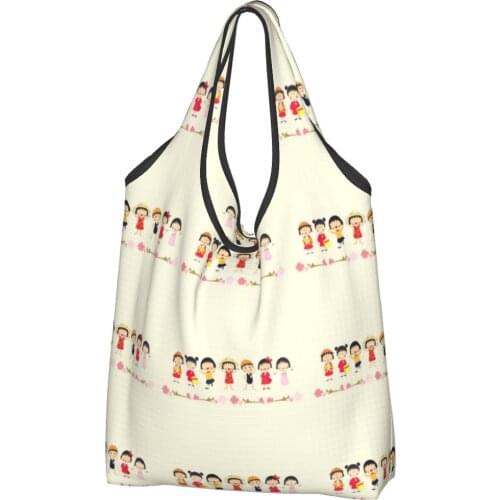 Maruko (5) Canvas Bag Women Cheap Bag Kawaii Anime Ins tote Bag