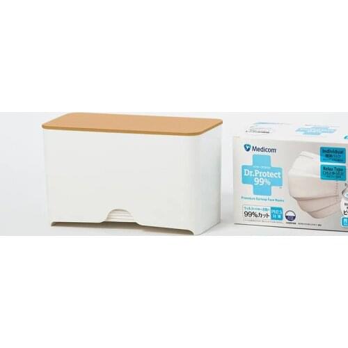 Mask Storage Boxes Temporary Storage Box Large Capacity Packaging Box Dustproof Portable Mask Case Face Mask Box Safe Organizer