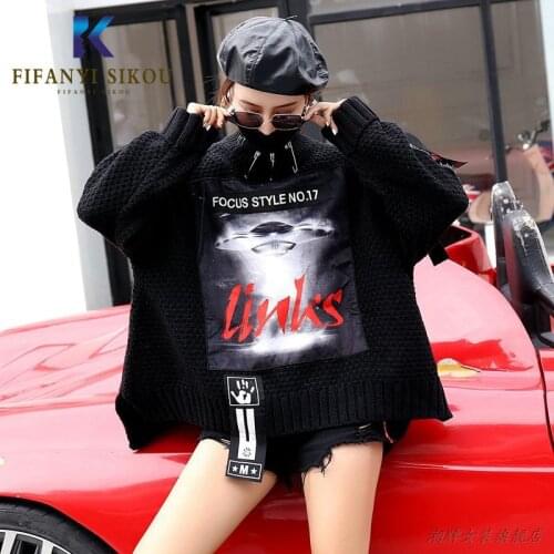 Fashion Turtleneck Sweater Women Autumn Winter Thick Warm Long sleeve Pullover Loose Tops Knitted Sweaters Female Streetwear