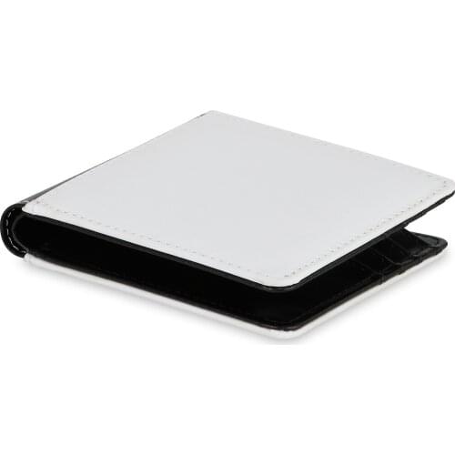 Mens Leather Wallet Hot Transfer Blank Material Wallet Creative Wallet DIY Card Holder