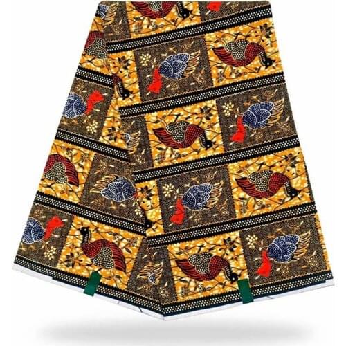 Veritable Breathable African Sewing Materials For Dress Real Wax Original Ankara Print Cotton Fabric By The Yard 100%Soft VL1260