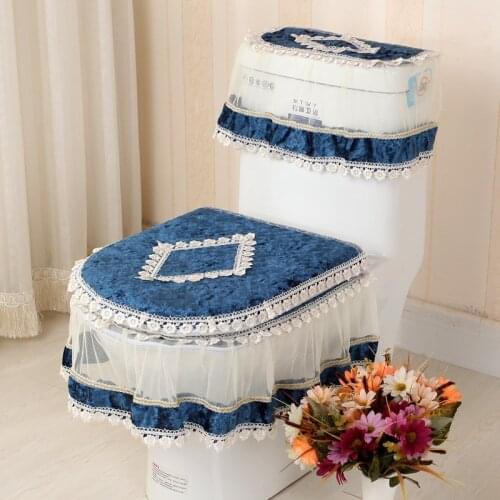 2019 new velour toilet seat covers seat lid top cover pad bathroom warmer toilet seat washable dustproof toilet cushion home dec