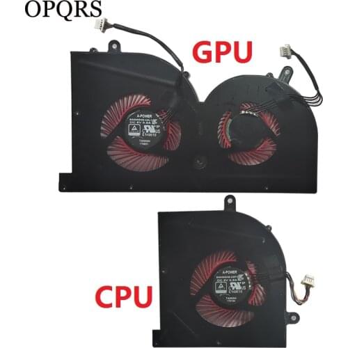 NEW Laptop cpu cooling fan for MSI GS63VR GS63 GS73 GS73VR MS-17B1 Stealth Pro CPU BS5005HS-U2F1 GPU BS5005HS-U2L1 COOLER