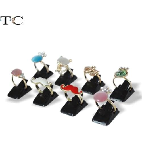 Wholesale Ring Show Plastic Frosted Jewelry Displays Holder for Ring, Decoration Stand 100pcs