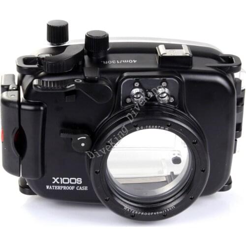 40m/130ft Underwater Waterproof Camera Housing Case for Fujifilm Fuji X100S