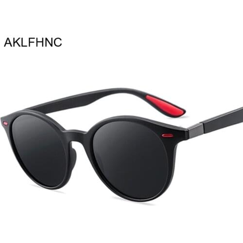 Retro Round Sunglasses Men Women Polarized 2019 Vintage Brand Designer Sun Glasses For Male Female UV400 Driving Mirror