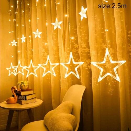 Christmas LED Star Light String 5 Color Styles Merry Christmas Xmas Tree Decor Happy New Party Decor For Home 2022 Kids Favor