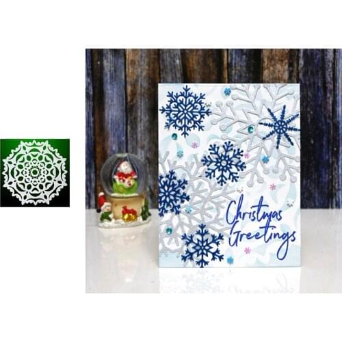 Christmas Snowflakes Background Stencil Scrapbooking Embossed Paper Card Album Craft Template Stencils New For 2021 Arrival