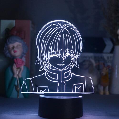 3D Lamp LED Light with Touch Sensor Kid Nightlight bluetooth Color Control Hunter X Hunter Home Hotel Club Decor Anime Fans Gift
