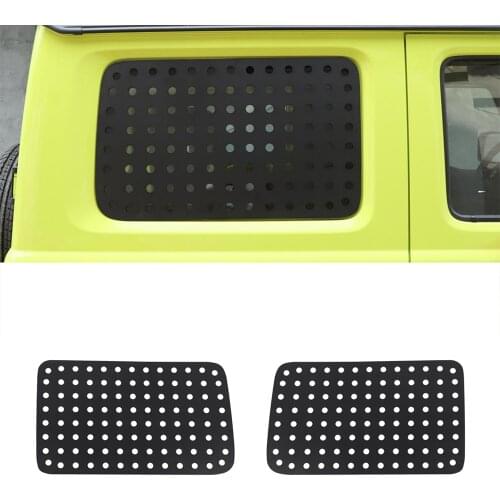 Car Rear Trunk Door Triangle Glass Panel Trim Cover Decorative for Suzuki Jimny 2019 2020 2021 JB64 JB74 Car External Accessory