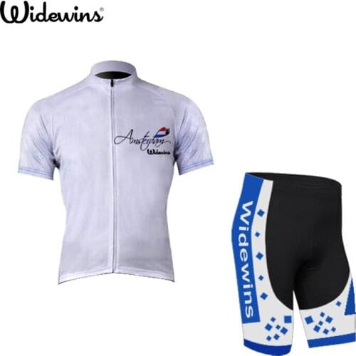 Widewins French signature Summer Cycling Jersey Gel Padded Bike Breathable Cycling Clothing Maillot Ciclismo 5014