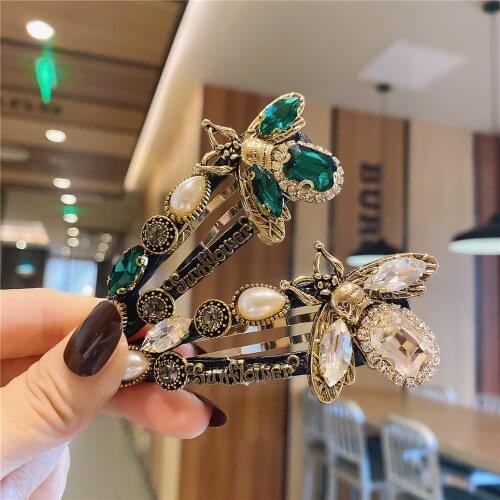 021Korean Trend Popular Little Bee Woman HairPinTemperament Retro Net Red Ins Personality Girl Hair Clips Hair Accessories