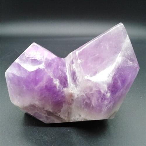 1.35kg Natural Purple Amethyst Quartz Crystal Wand Point Obelisk Healing LA2101