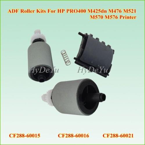 1SET x CF288-60015 CF288-60016 A8P79-65001 ADF Feed Pickup Roller SEPARATION PAD for HP Pro 400 500 M425 M570 M476 M521 M521dw