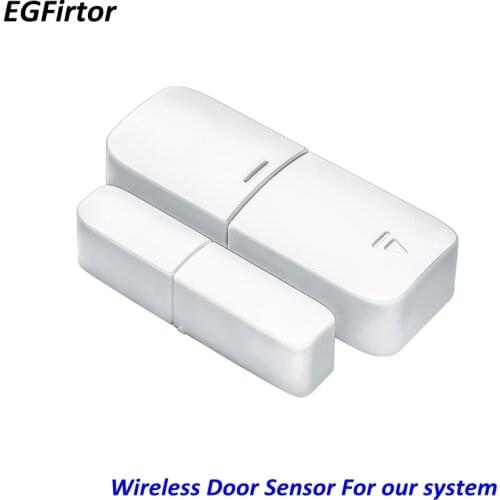 1Pairs Security 433MHz Wireless Magnetic Contact Sensor Door Window Sensor Detector With Sticker For Our Burglar Alarm Kits