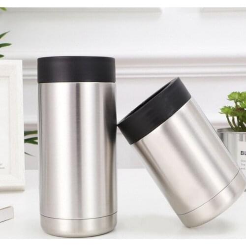 100PCS 12OZ Stainless Steel Beer Bottle Can Cold Keeper Holder Cup Double Wall Vacuum Insulated Bottle