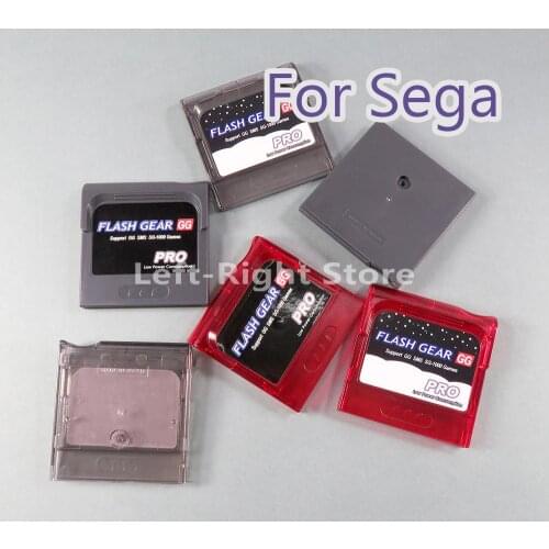 20pcs Housing Shell Box Case For Sega Game Gear GG Cartridge Card With Micro SD Push Slot 2021 Flash Card Game Card