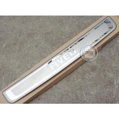2011 for Chevrolet AVEO 4 Dr high quality stainless steel rear sill protector, Special guard after decoration