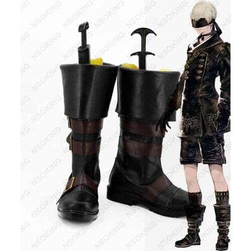 New Game NieR:Automata YoRHa No. 9 Type S Cosplay Shoes Anime Boots